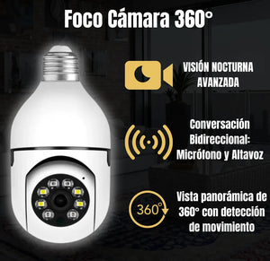 Foco Cámara Wifi 360° ™ - MANTENER EL CONTROL Y VIGILANCIA