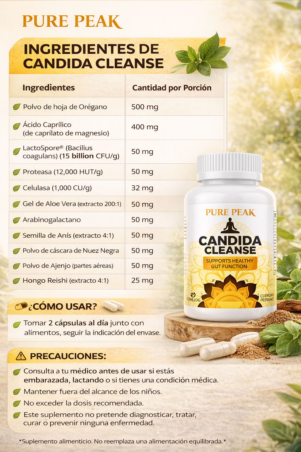 PURE PEAK – CANDIDA CLEANSE ™