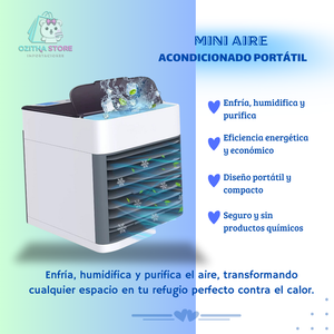 MINI AIRE ACONDICIONADO PORTATIL ™ – FRESCURA INSTANTANEA