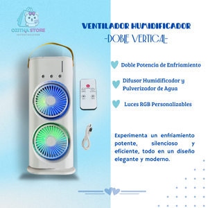 VENTILADOR HUMIDIFICADOR ™ - FRESCURA SIN LÍMITES